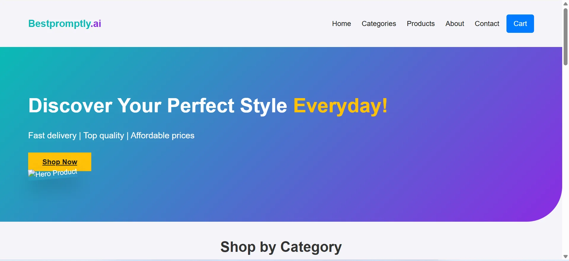 Ecommerce template preview image