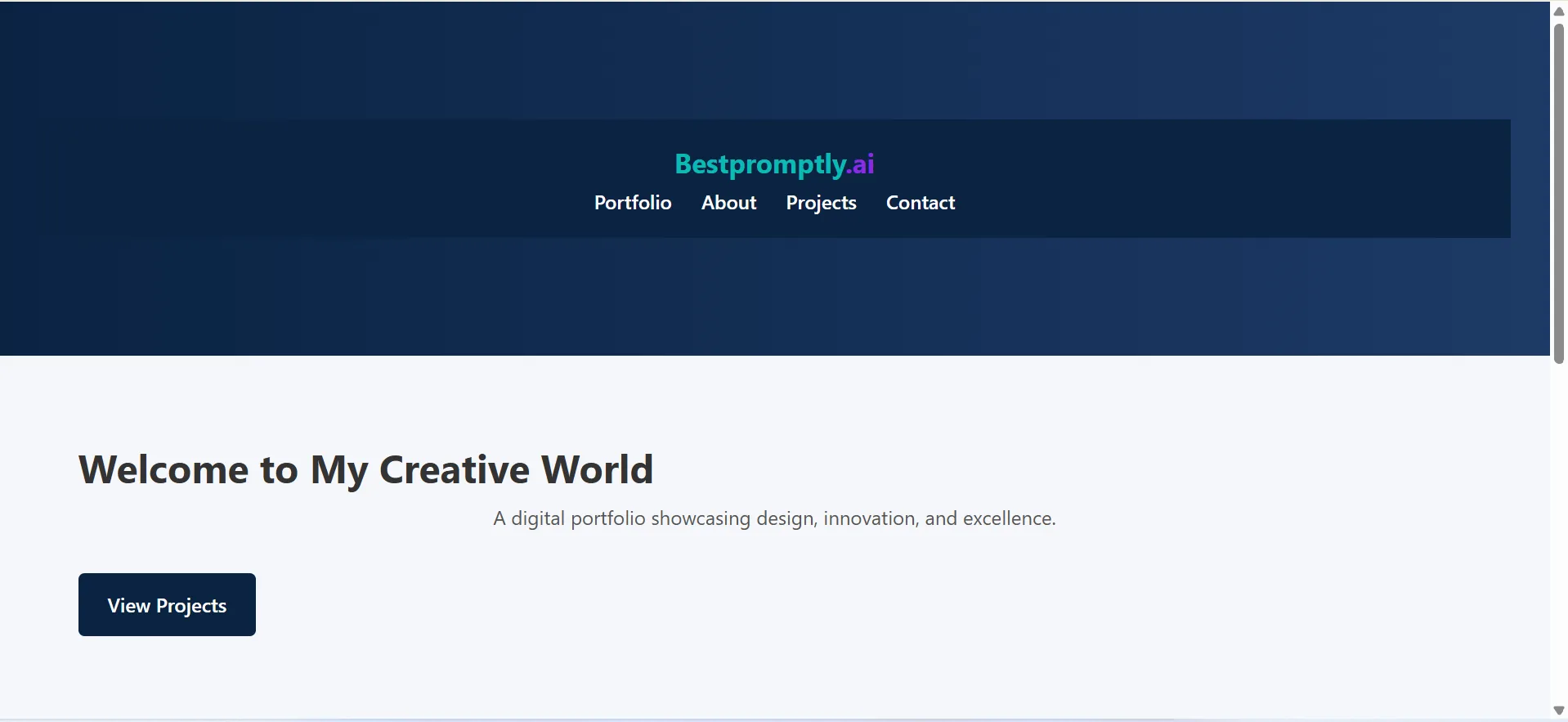 Portfolio2 template preview image