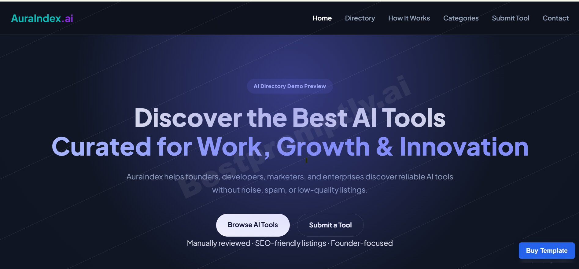 AI Tools Directory Template