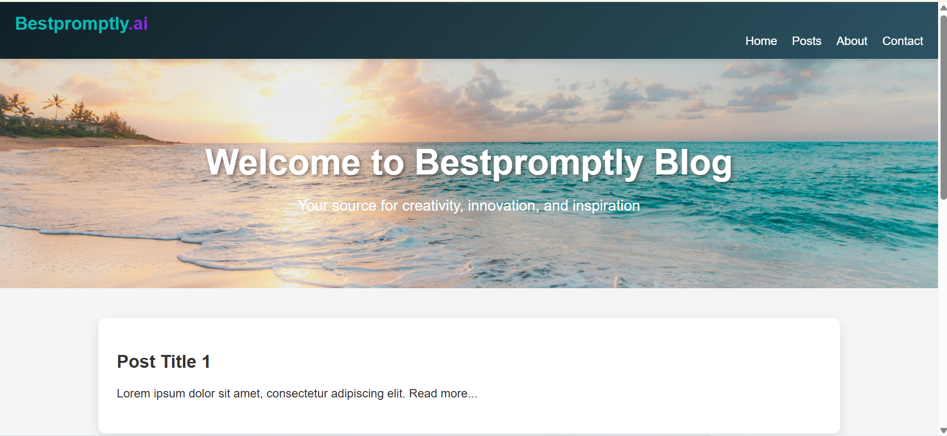 Basic Blog Template