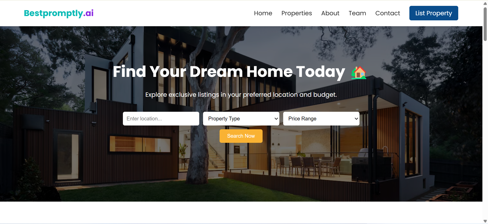 EstatePro – Real Estate Landing Template